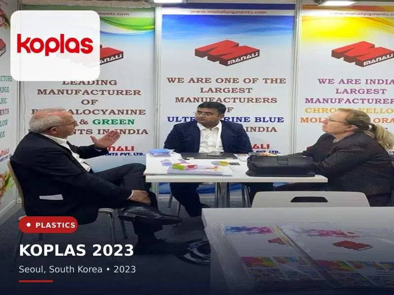 Manali Pigments at Koplas 2023 in Seoul, South Korea — in-house manufactured pigments for Plastics & Masterbatch