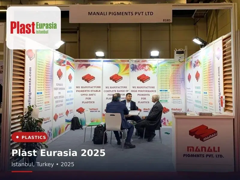 Manali Pigments at Plast Eurasia 2025 in Istanbul, Turkey — in-house manufactured pigments for Plastics & Masterbatch