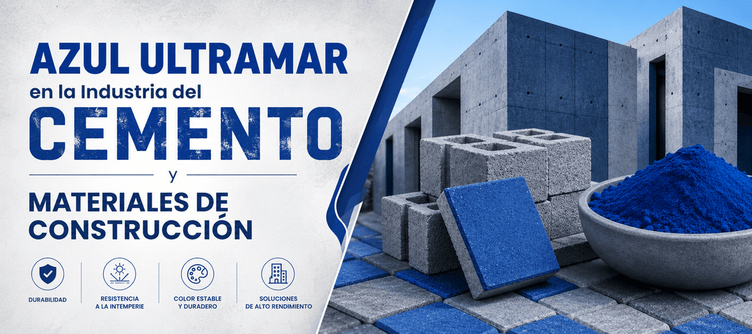 Azul ultramar en la industria del cemento y materiales de construcción