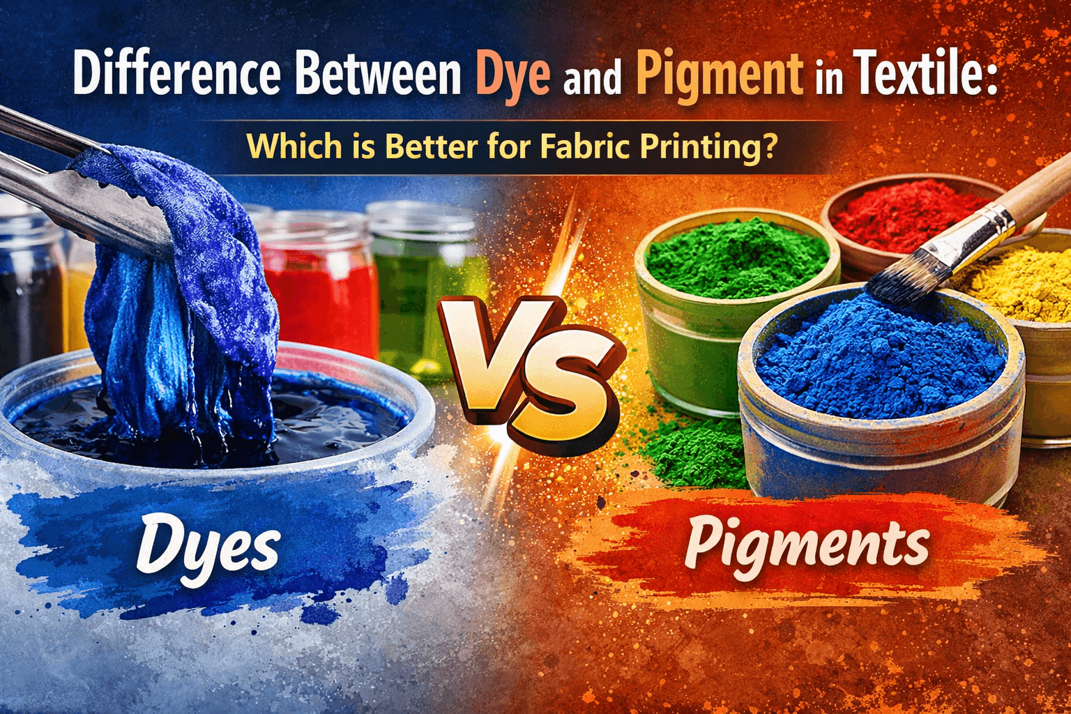 Difference Between Dye and Pigment in Textile: Which is Better for Fabric Printing?