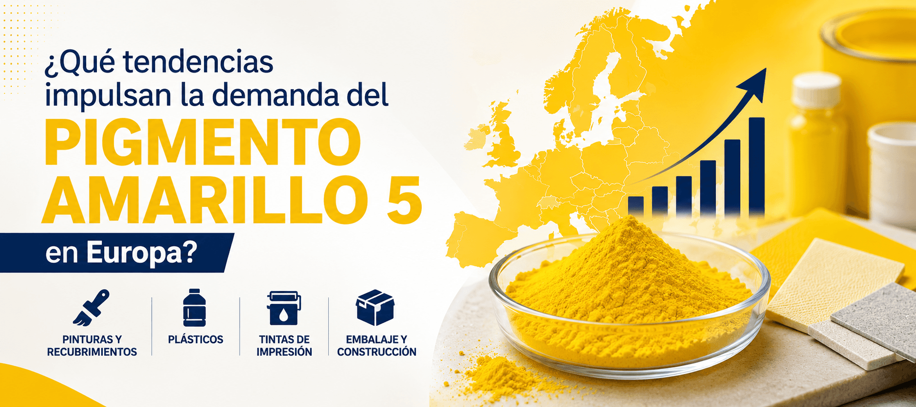¿Qué tendencias impulsan la demanda del Pigmento Amarillo 5 en Europa?