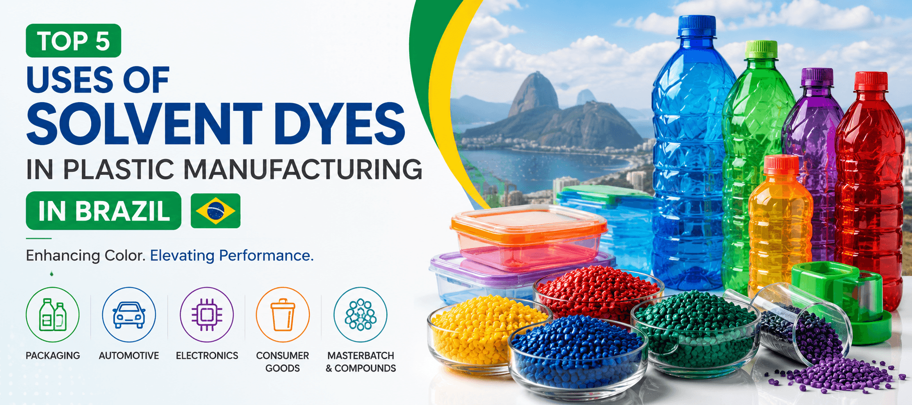 Top 5 Uses of Solvent Dyes in Plastic Manufacturing in Brazil