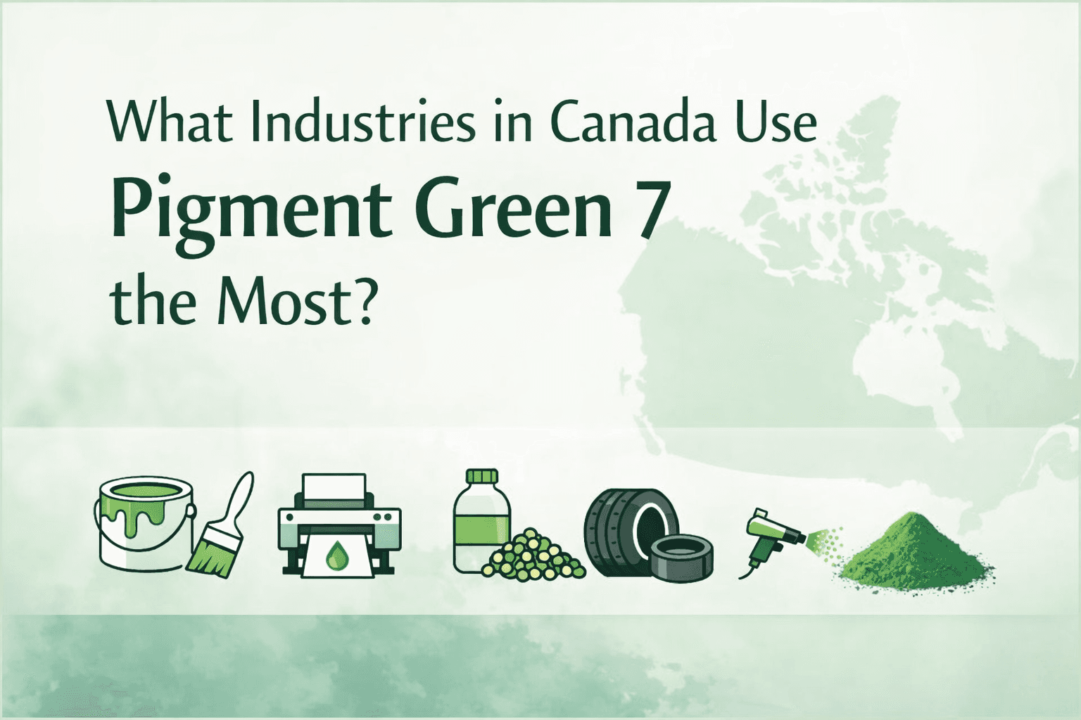 What Industries in Canada Use Pigment Green 7 the Most?